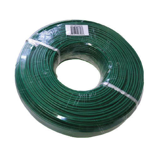 Heat Resistant Flexible Double Core Light Weight Durable Green PVC Electric Wire