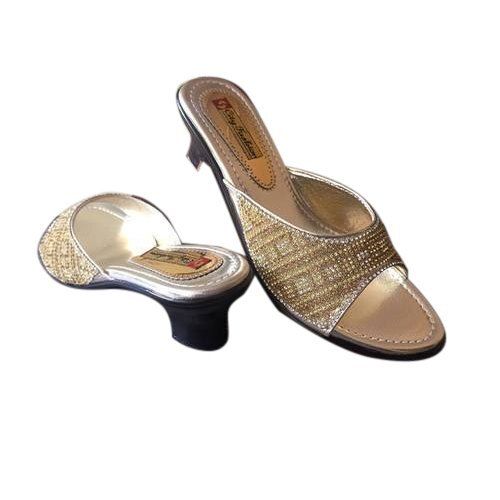 Brown Ladies Fancy Designer Comfortable Highly Durable Party Wear Heels Sandals