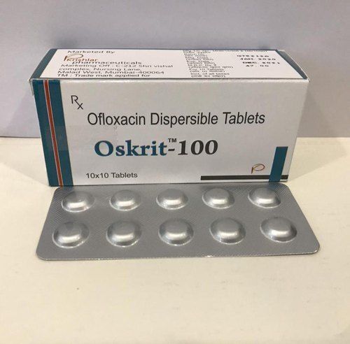 Ofloxacin Dispersible Tablets 100mg, 10x10 Tablets