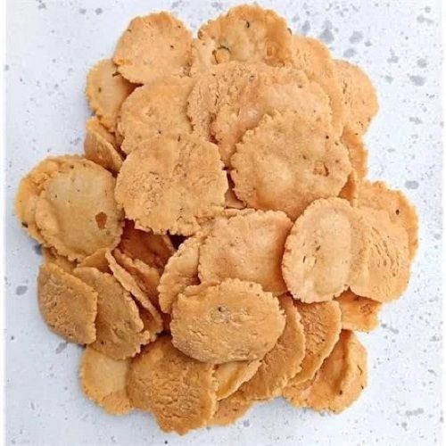 Brown Round Crispy And Crunchy Delicious Salty Namkeen Mathri For Staple Snack Fat: 4 Percentage ( % )