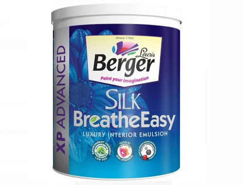 5 Liters Berger Silk Breathe Easy Luxury Interior Emulsion Paint Application: Multi Purpose Use