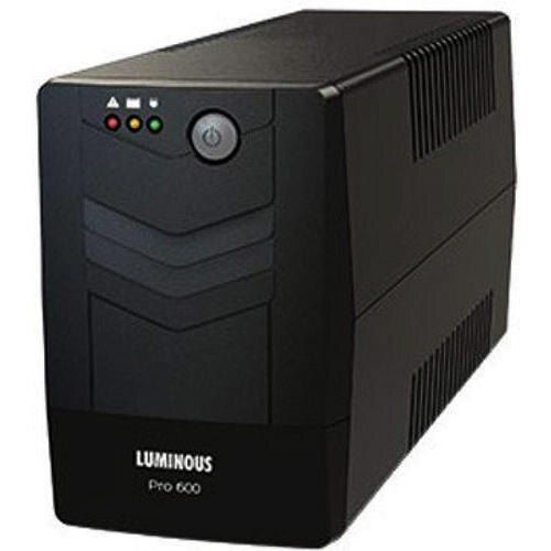 Black Pro 600Va Capacity 8H Recharge Time 220V Ac Voltage Consumption 3 Phase In - 3 Phase Out Configuration Luminous Online Ups