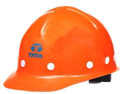 Unbreakable Long Lasting Term Service Strong Plastic Orange Safety Helmet