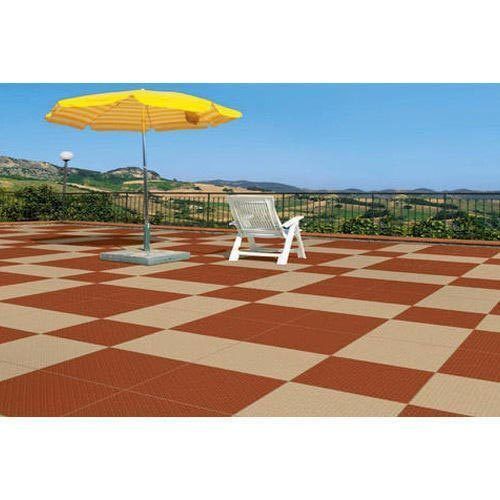Water Resistance Glossy Fine Finish And Simple Brown Cream Ceramic Floor Tile