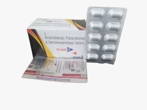 Aceclofenac Paracetamol Serratiopeptidase Tablet Pack Of 10 X10