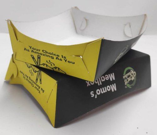 Biodegradable Compositable Recyclable Lightweight Black And Yellow Paper Tray