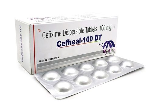 Cefheal-DT Cefixime 100 MG Dispersible Antibiotic Tablet, 10x10 Alu Alu Pack