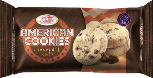 Crispy And Crunchy Round Shape Chocolate Flavor Sunder American Cookies Biscuits  Fat Content (%): 3.5 G Grams (G)