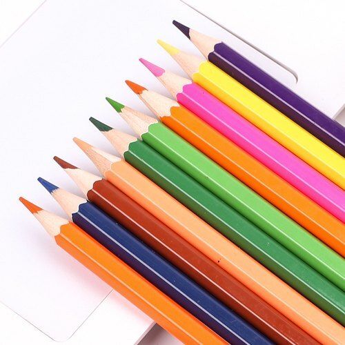 Multi Colour Precise Sizes Environmental Friendly Easy To Use Attractive Design Polymer Drawing Colored Pencil