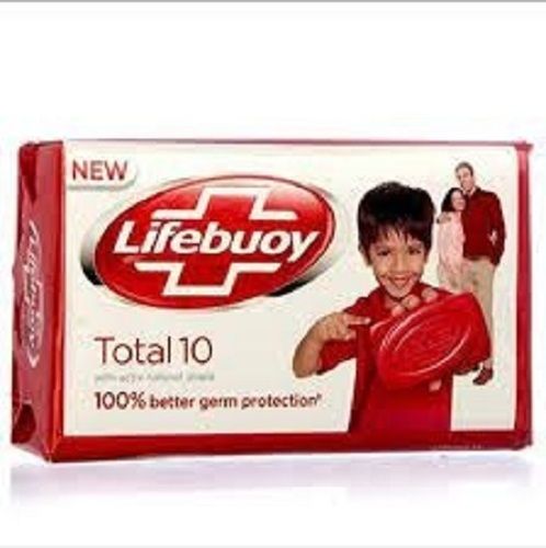 Germs Protection Red Rectangular Lifebuoy Bathing Soap 