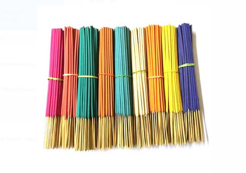 Multi Color 30 Minutes Burning Time 9 Inch Long Diameter 1.5mm Rose Incense Stick