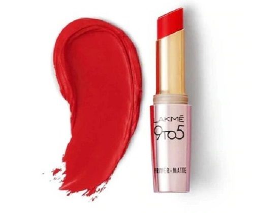 Waterproof Stick Form Lakme Forever Primer And Matte Red Lipstick For All Type Skin 