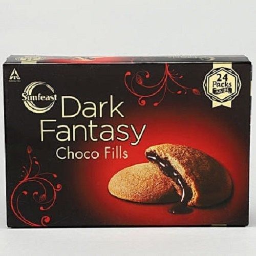 Delicious Eggless Sunfeast Dark Fantasy Choco Fills For Tea Time Snacks Fat Content (%): 3.5 G Grams (G)