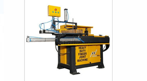 Yellow And Black Mild Steel Material Semi-Automatic Finger Joint Machine  Power: Electric