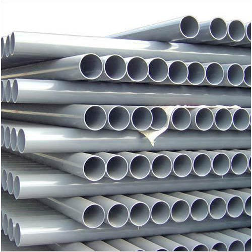 Grey And White 10-20 Mm Thickness Round Shape Pvc Water Pipes