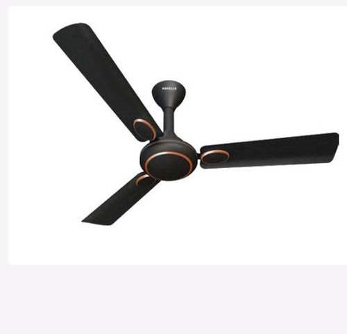 Black Color 50 Watt Power And Related Voltage 220 Volt Havells Ceiling Fan Blade Diameter: 600 Millimeter (Mm)