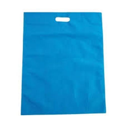 With Handle Blue 200 Gsm Recyclable Non Woven D Cut Packing Bags, 8X10 Inches