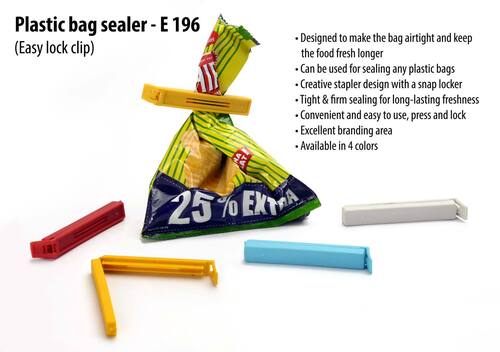 Convenient And Easy To Use Plastic Bag Sealer (Easy Lock Clip)