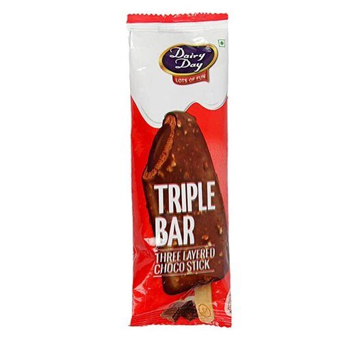 Dairy Day Three Layered Ice Cream Choco Stick Triple Bar - Chocolate