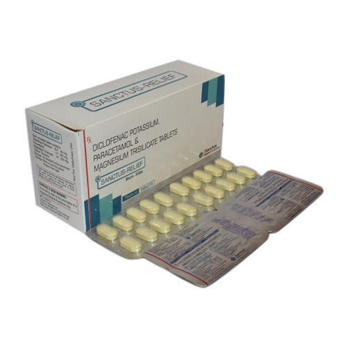 Diclofenac Potassium Paracetamol And Magnesium Trisilicate Tablet Light In Weight