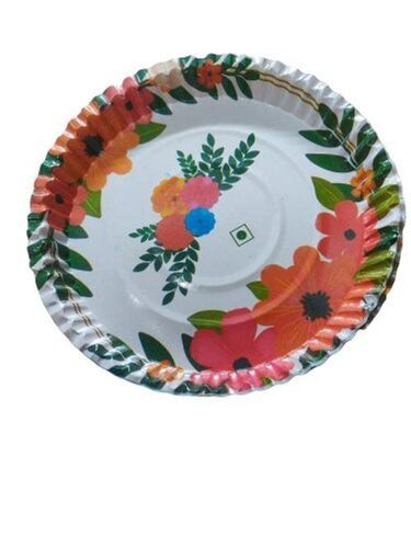 Eco Friendly Disposable Floral Printed Paper Plate