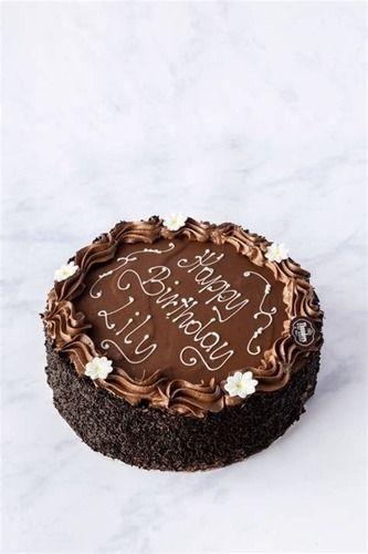 Round Shape Chocolate And Sweet Taste Brown Chocolate Cream Cake For Birthday  Fat Contains (%): 10 Percentage ( % )