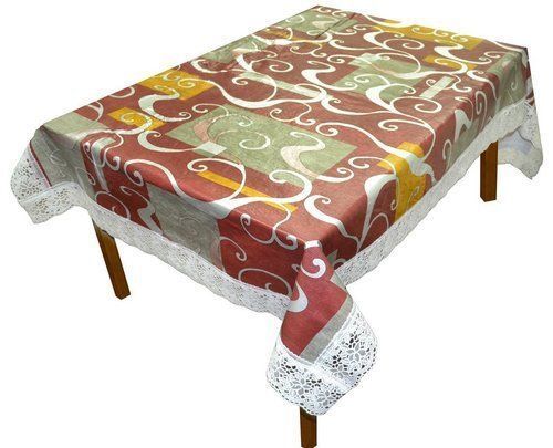 Brown Pvc Printed Center Table Cover