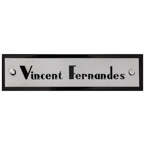 Rectangular Shape Stainless Steel Name Plate For Home And Office