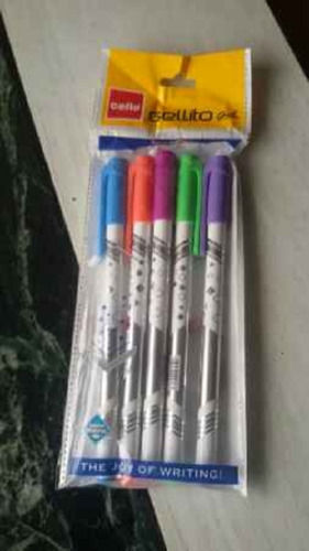 Washable Smooth Finish And Comfortable Grip Light Weight Multi Color Plastic Gel Pen