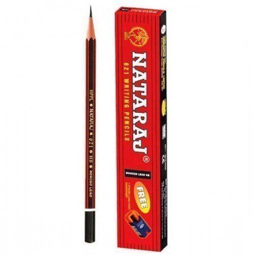 Reusable Strong Dark Tip Smooth And Bold Handwriting Red Black Natraj Pencil Box