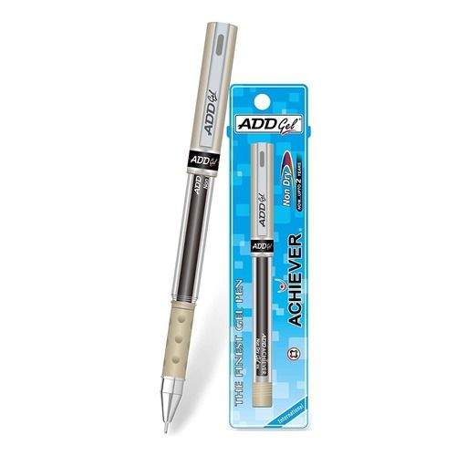 15 Gram Weight Transparent Barrel Plastic Body Black Gel Pen