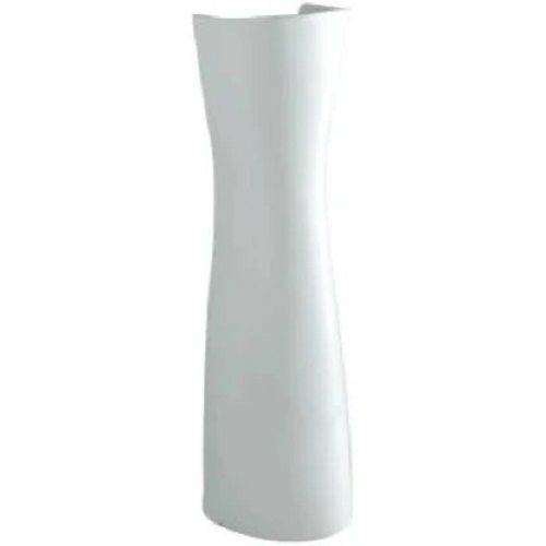 Polishing Elegant White Plain Ceramic Pedestal Stand Used For Home Decoration, 5 Mm 