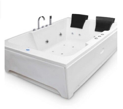 Stainless Steel 6 X 4 Feet Fully Loaded Jacuzzi Bathtub With Hydro Massage 7 Color Led