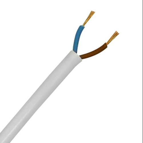 A Grade White Size 1mm Fire Proof Copper PVC 3 Phase Flexible Cable - 3 Core, Round Conductor | Durable Insulation, Low Noise Levels, Enhanced Performance
