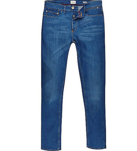 Comfortable And Breathable Length 36 Wrinkled Inch Blue Men Denim Jeans Age Group: >16 Years