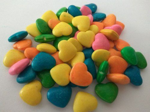Delicious Hygienically Packed Antioxidants And Sweet With Round Hard Candy Heart Shape Sugar Candis