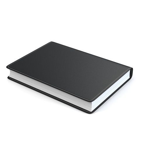 Finish Hard Bound A5 Size Black Diary Notebook With Elastic Closure, 120 Pages Length: 305  Meter (M)