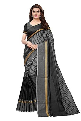 Ladies Pure Cotton Material Comfortable And Stylish Daily Wear Designer Sarees