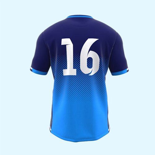 Nylon Half Sleeve Regular Fit And Double Shaded Printed Round Collar Football Jersey