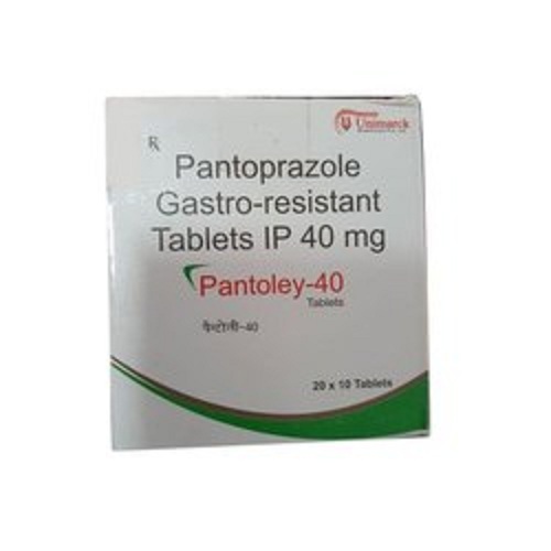 Pantoprazole Gastro-Resistant Ip 40mg Pantoley-40 Tablets