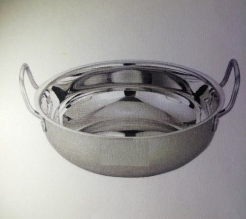 Round Stainless Steel Kadhai