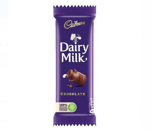 Sweet And Delicious Taste Brown Cadbury Dairy Milk Chocolate Bar 