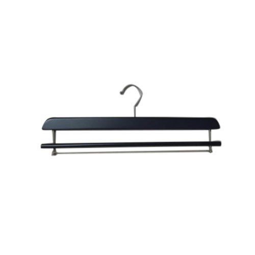 16 Inch Black Wooden Hanger With High Weight Bearing Strength