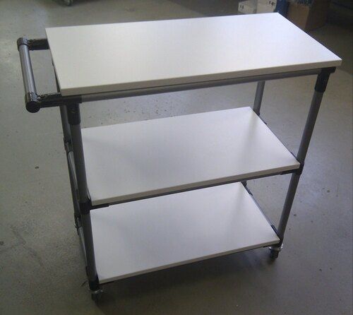 600 Mm Width Aluminum Esd Table Used In Trolley