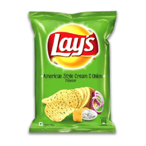 American Style Cream And Onion Flavor Crispy Crunchy Fried Chips Ingredients: Potato