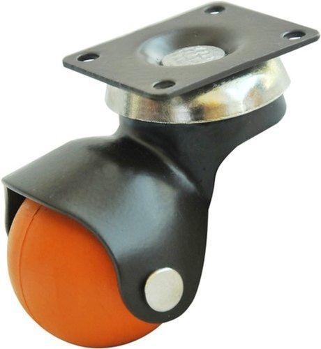 Ball Shape Plastic Swivel Caster Wheel, 100-500 Kg Load Bearing Wheel Size: 2X1.5 Inch