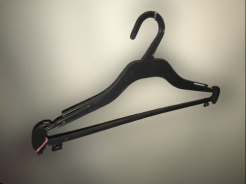 Various Colors Are Available Black 13 Inch Plastic Shirt Hanger With High Weight Bearing Capacity