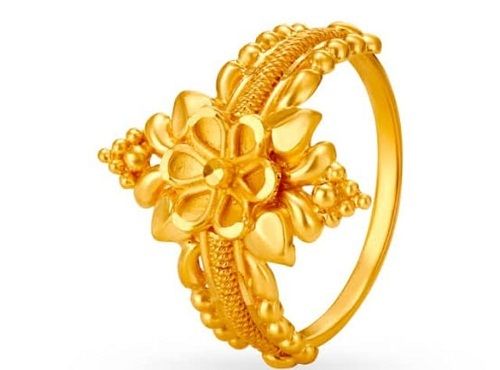 Golden Designed Gold Ring For Womens