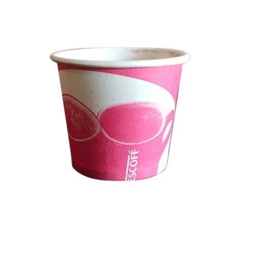 For Hot And Cold Beverage Drinking Good Quality Disposable Printed Pink Paper Cup  Application: Party  Festivels