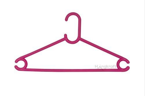 Pink Color Plastic Cloth Hanger With 37 Cm Size And High Weight Bearing Capacity